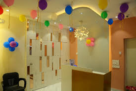 Clinic hallway and reception decor